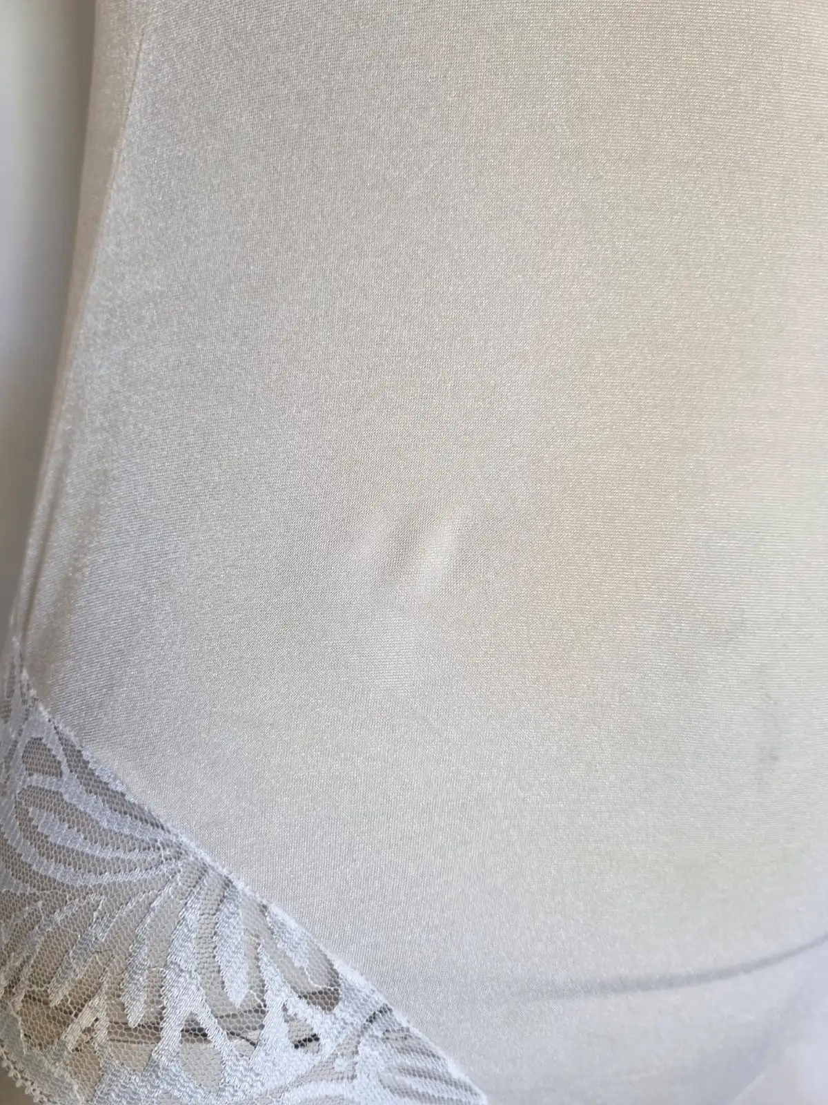1980s Vintage Cream and White Teddy, Bodysuit, by Kayser - S to M – photo 9