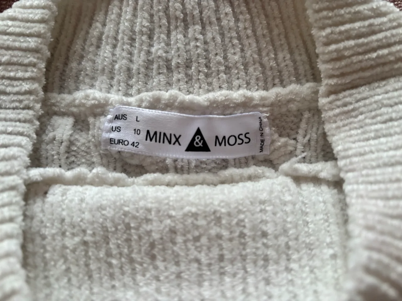 Minx & Moss Cream Cable Knit Dress – photo 4