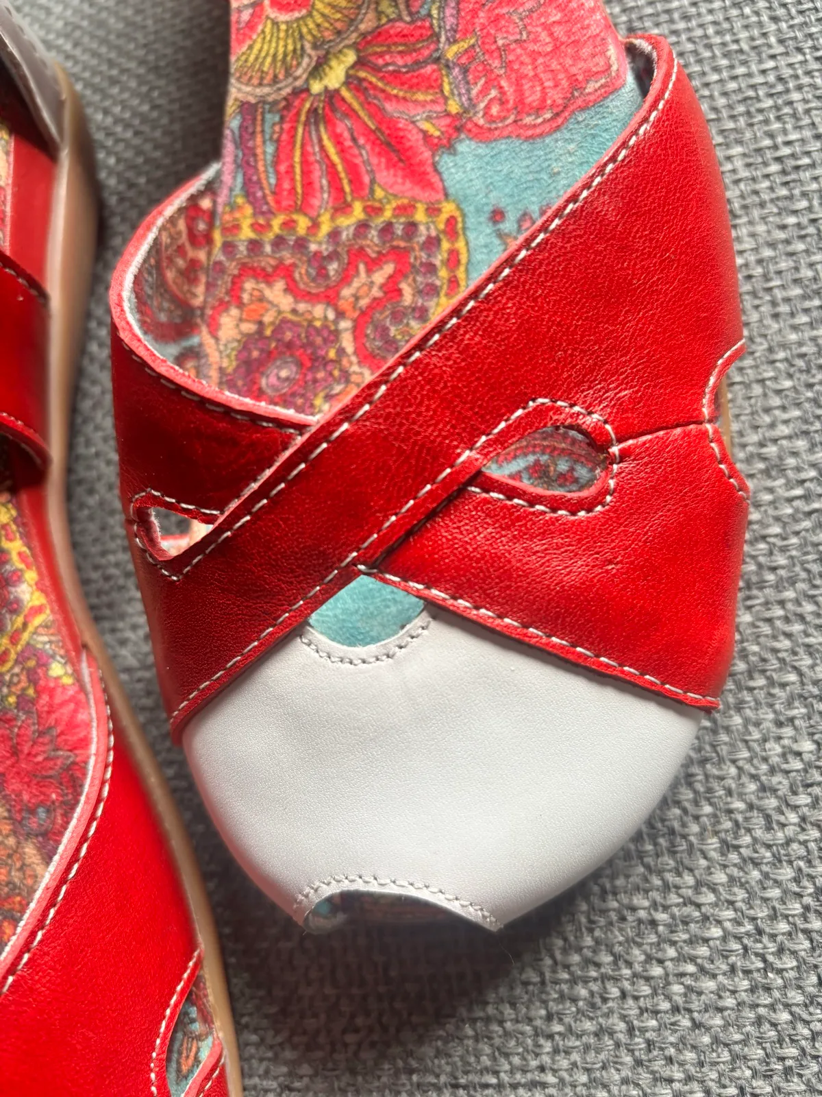 "DV8 by Dolce Vita 'Kamcord' Red Strappy Crossover Wedge Sandals" – photo 9