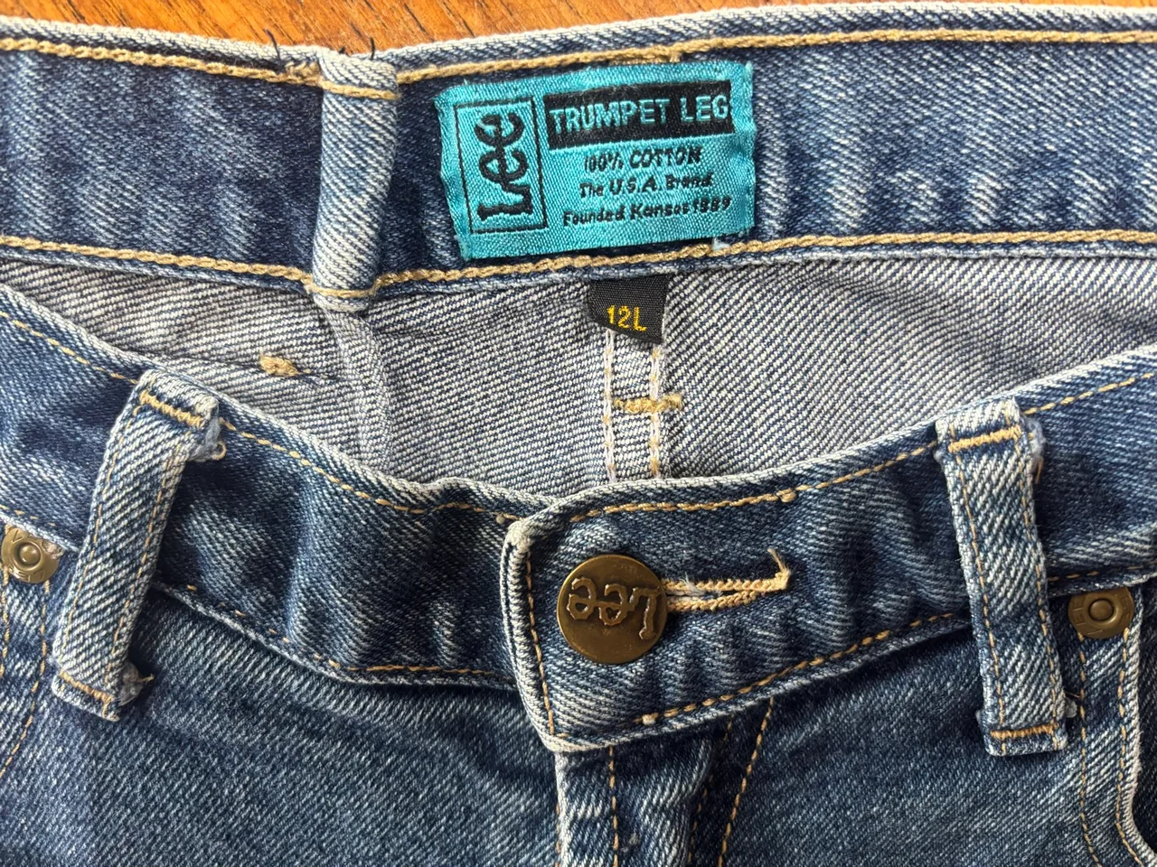 Rare Vintage 1980s Lee "Trumpet Leg" Jeans – photo 5