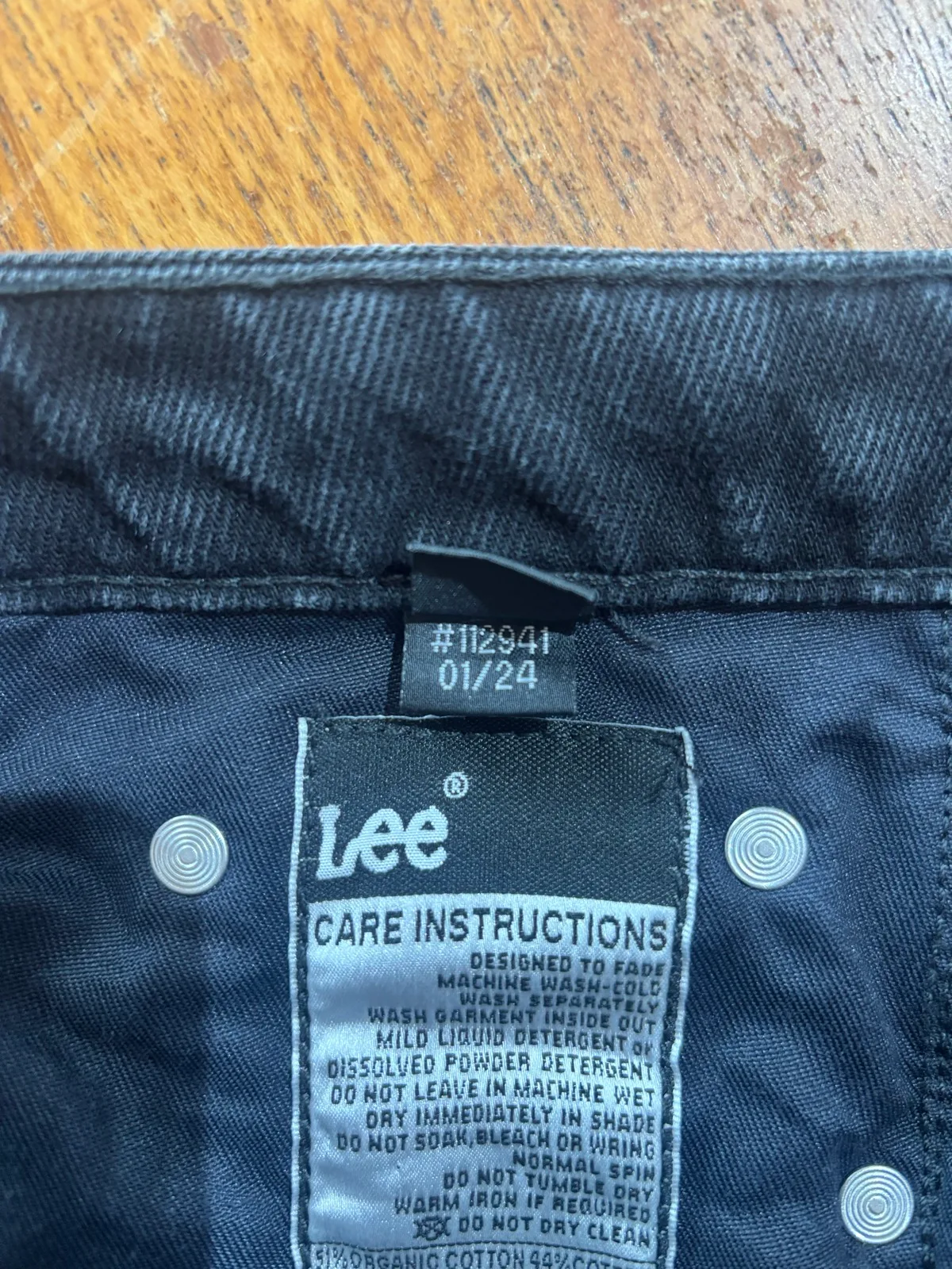 Lee Mid Slim Straight Ladies Jeans Black Drift Wash Size 12 – photo 4