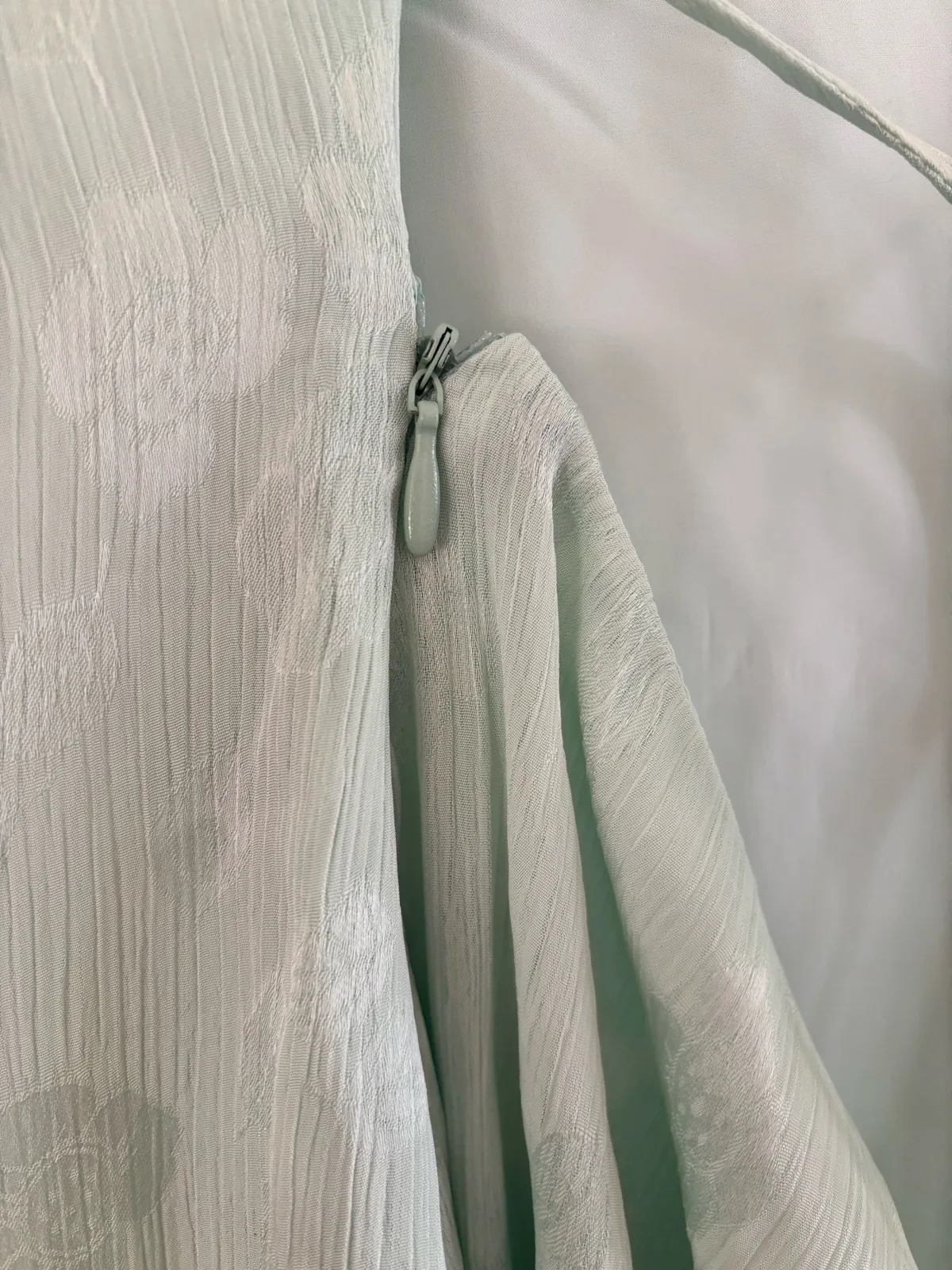 Dazie Iced Maxi Dress - Sage Green Floral Jacquard — photo 3