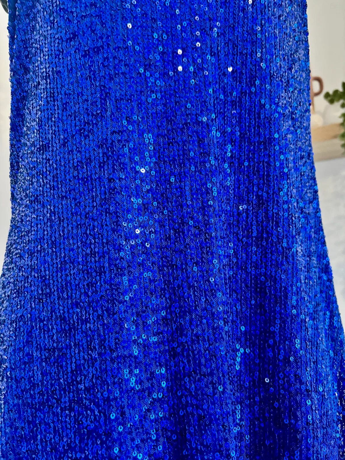Cobalt Blue Sequin Mini Dress – photo 3