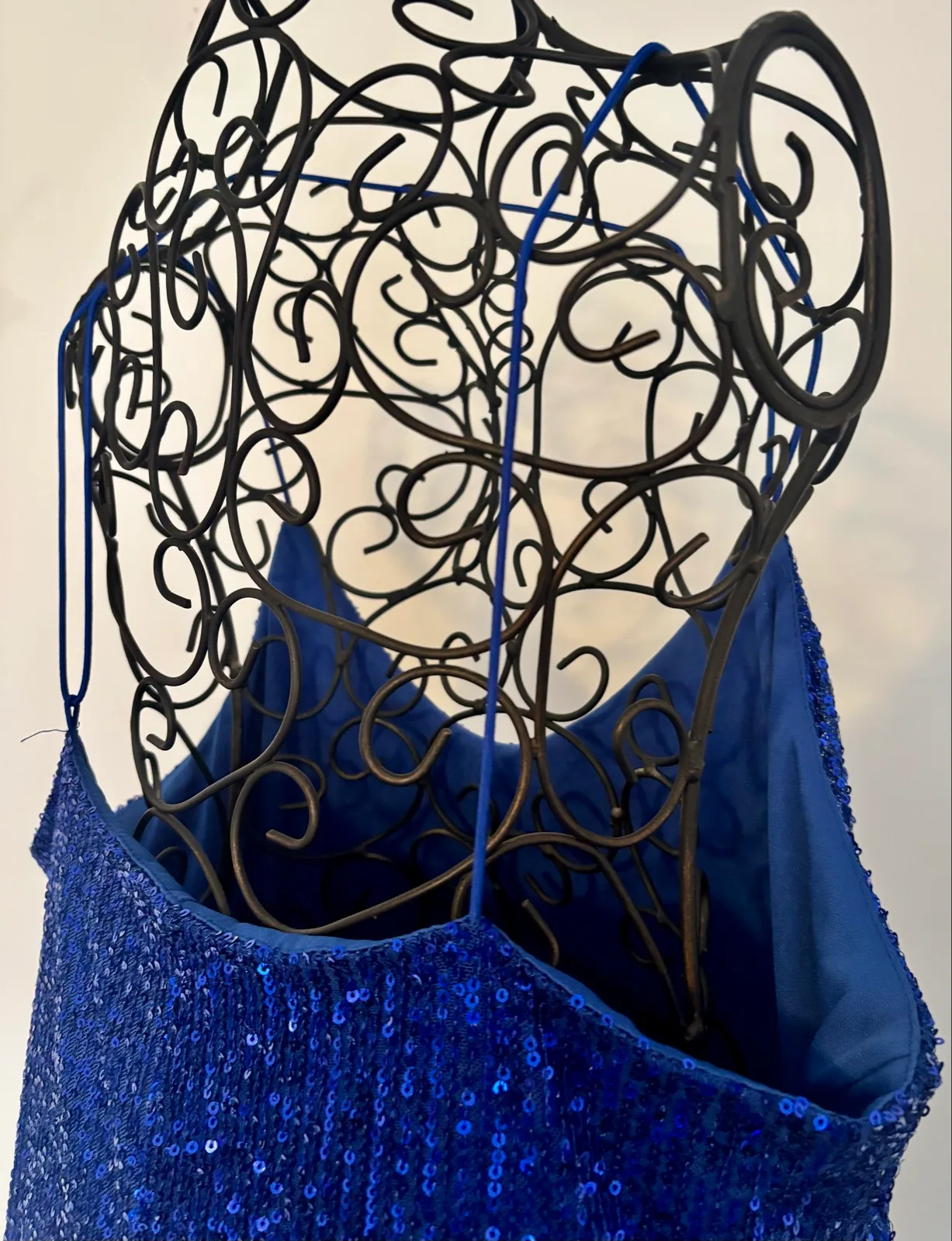 Cobalt Blue Sequin Mini Dress – photo 4
