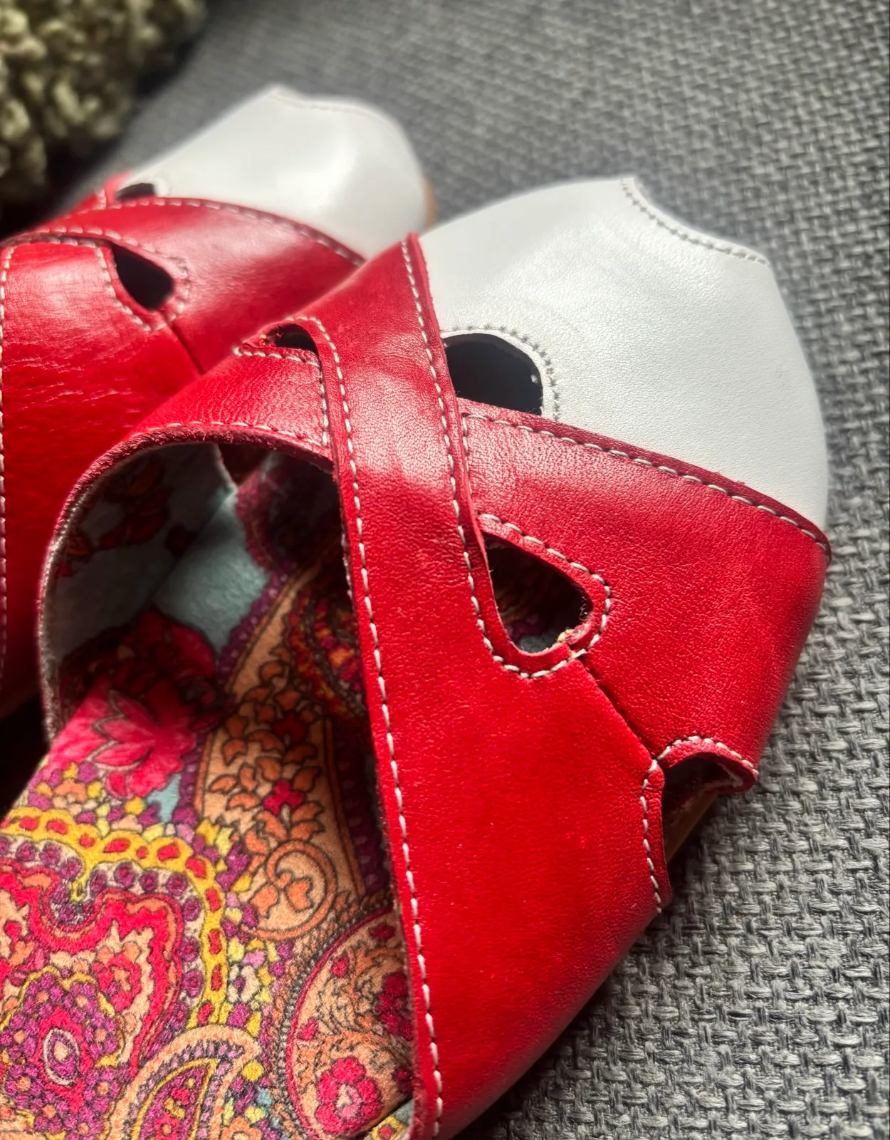 "DV8 by Dolce Vita 'Kamcord' Red Strappy Crossover Wedge Sandals" – photo 4
