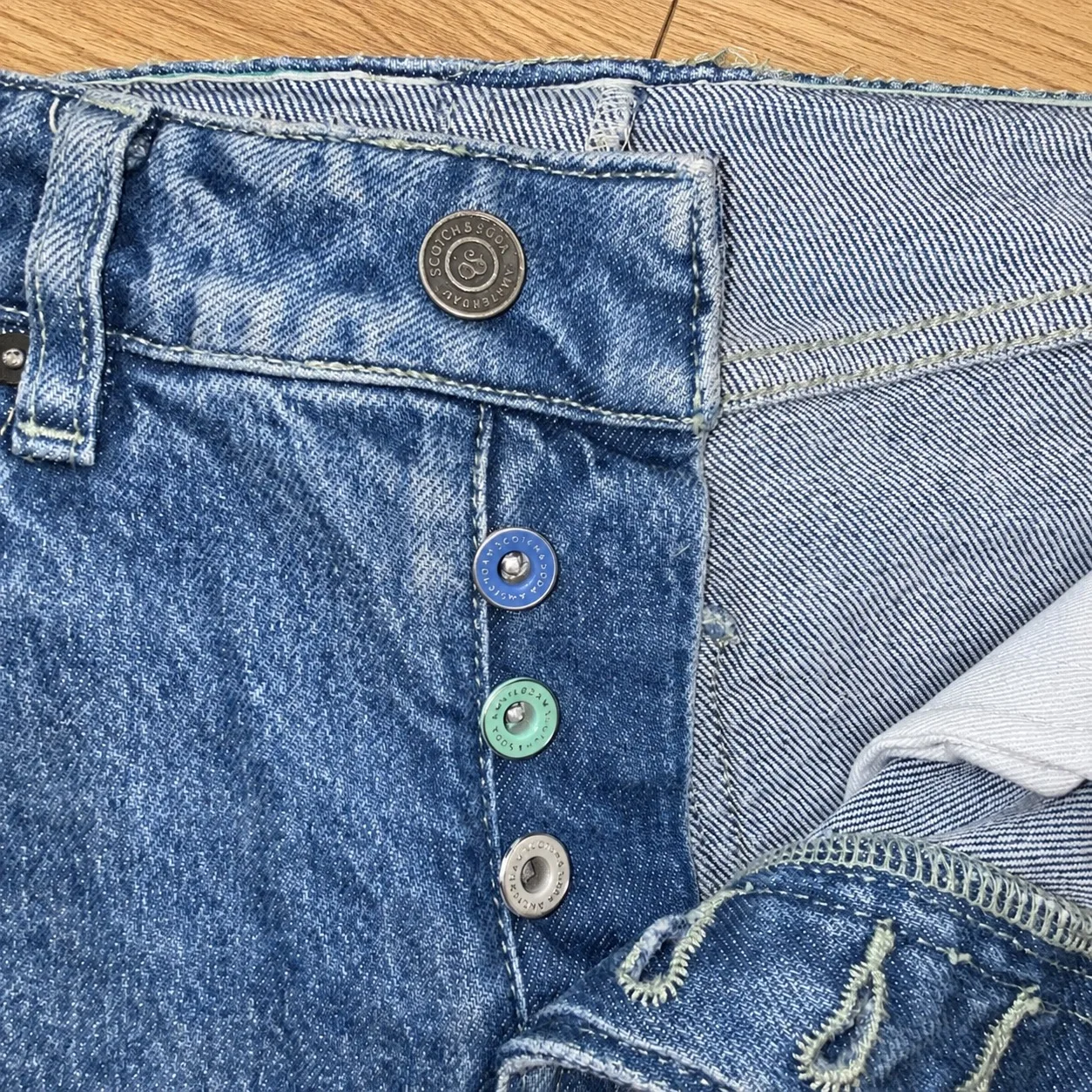 Scotch & Soda Ralston Slim Fit Jeans Mens W30 L32 Blue Wash Button Fly – photo 4