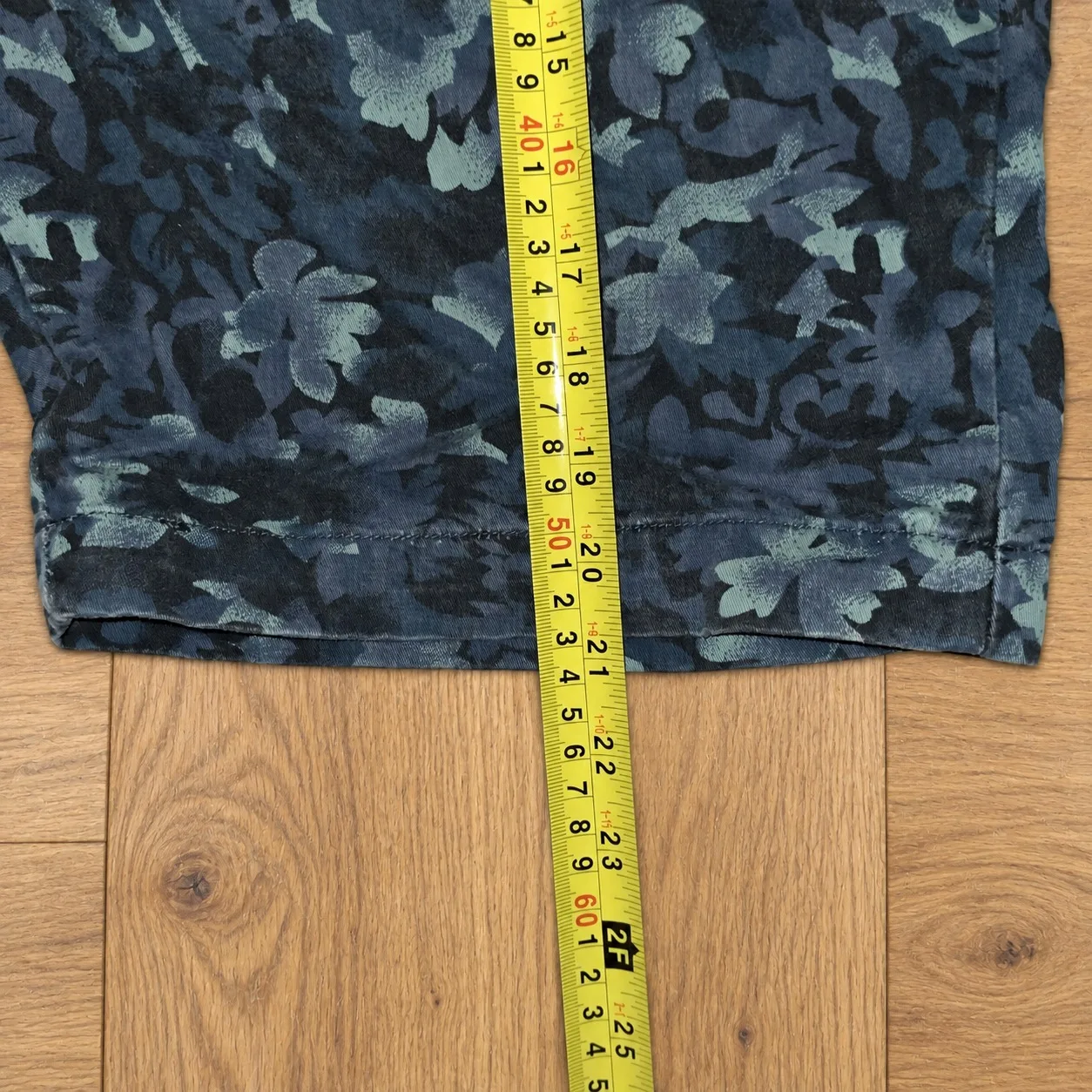 Abercrombie & Fitch Mens Floral Chino Shorts W32 Navy Blue Green – photo 4