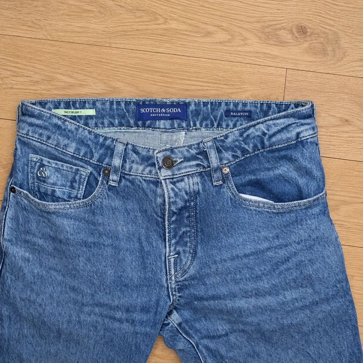 Scotch & Soda Ralston Slim Fit Jeans Mens W30 L32 Blue Wash Button Fly – photo 2