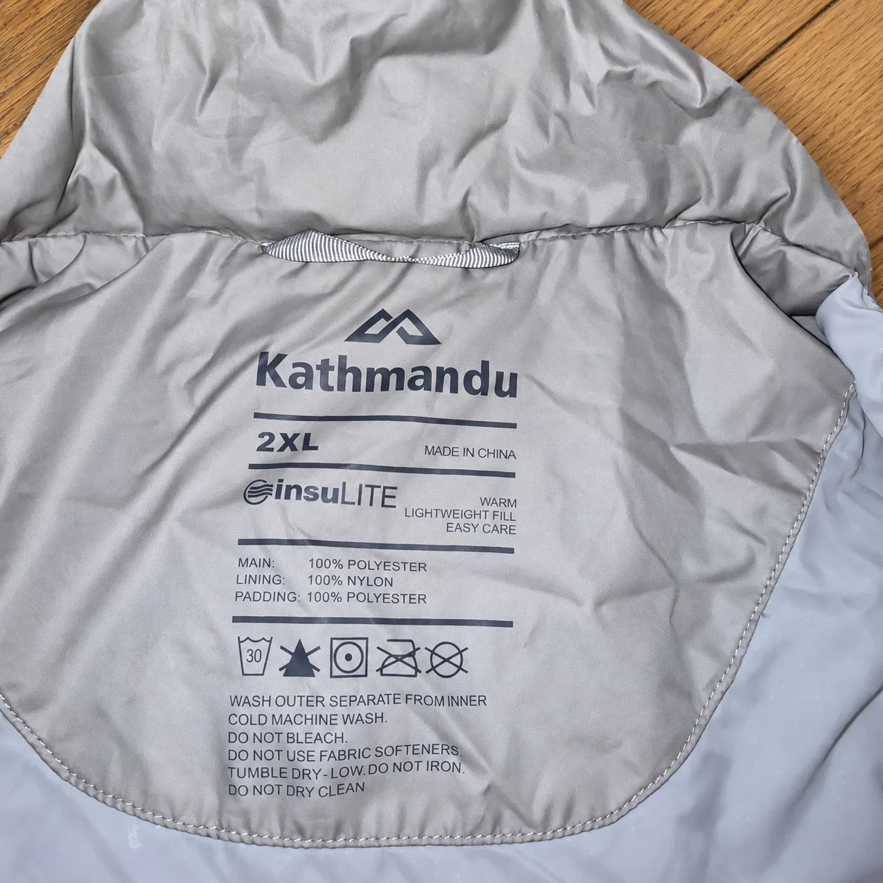 Kathmandu Insulite Puffer Jacket XXL Silver Grey Lightweight Quilted – photo 3