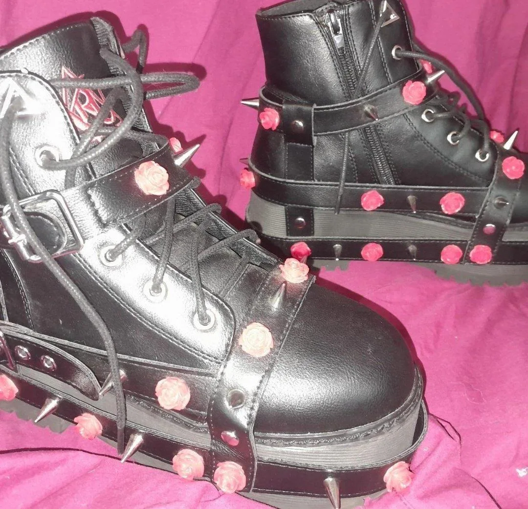 Yru Bondage Rose platform sneakers – photo 5
