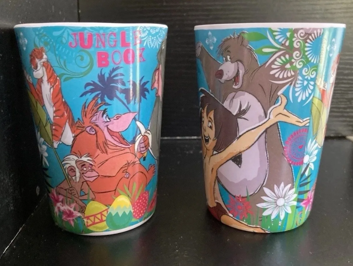 Vintage Disney's Jungle Book Melamine Tumbler Cup - Melamine Wares ~ Set Of 2 — photo 2