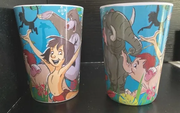 Vintage Disney's Jungle Book Melamine Tumbler Cup - Melamine Wares ~ Set Of 2