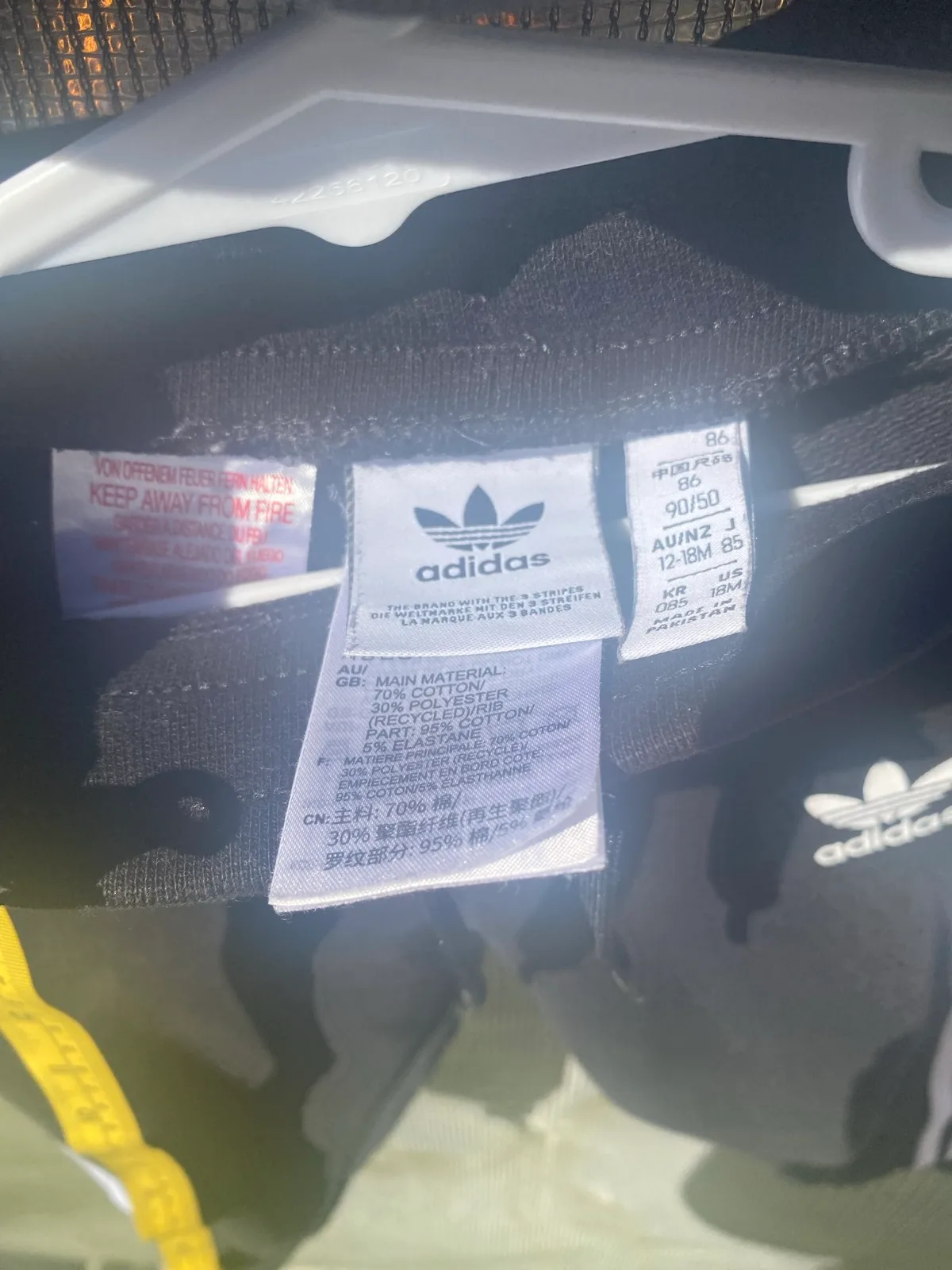 Adidas black tracksuit size 12-18 months — photo 6