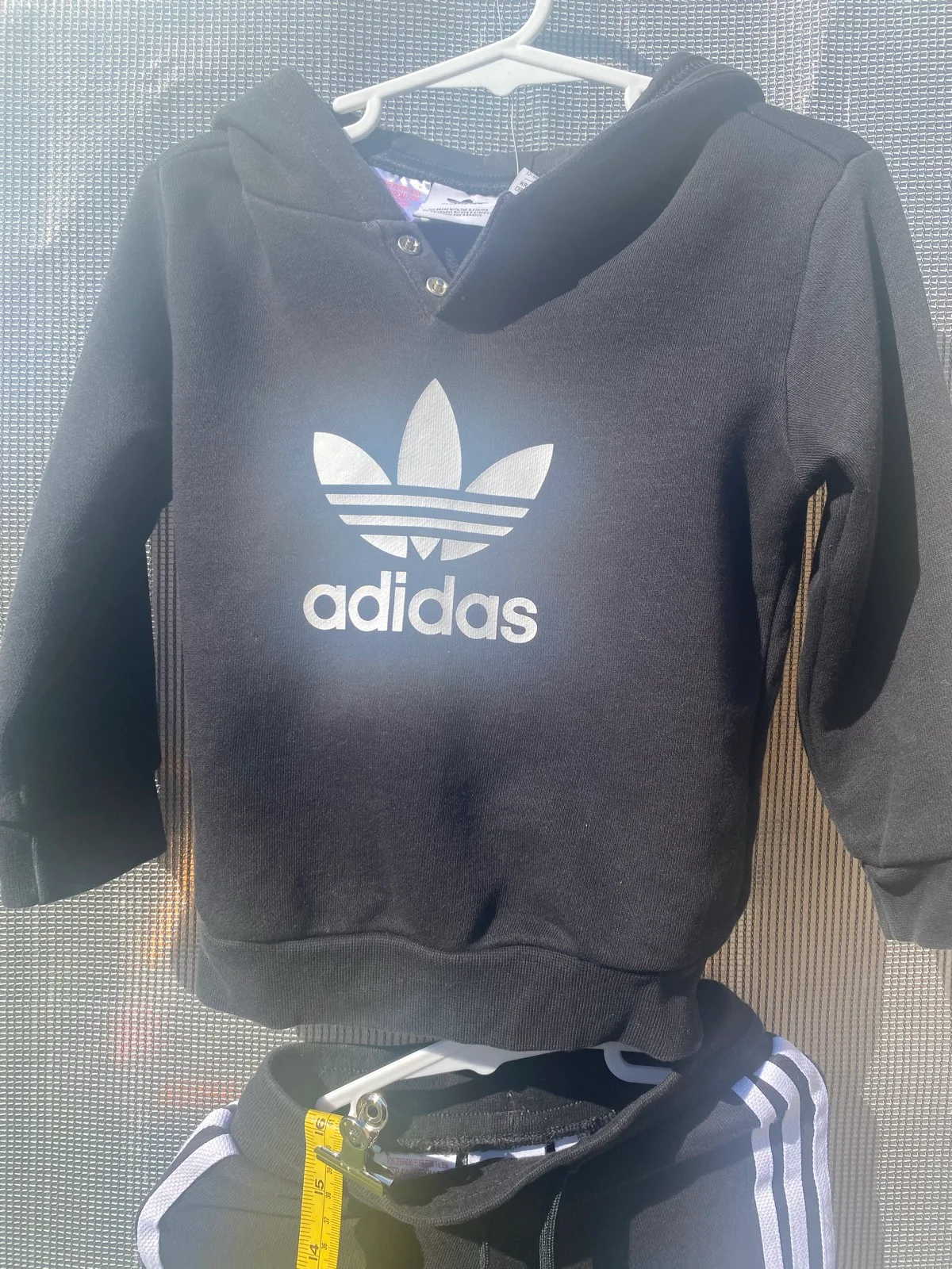 Adidas black tracksuit size 12-18 months — photo 3