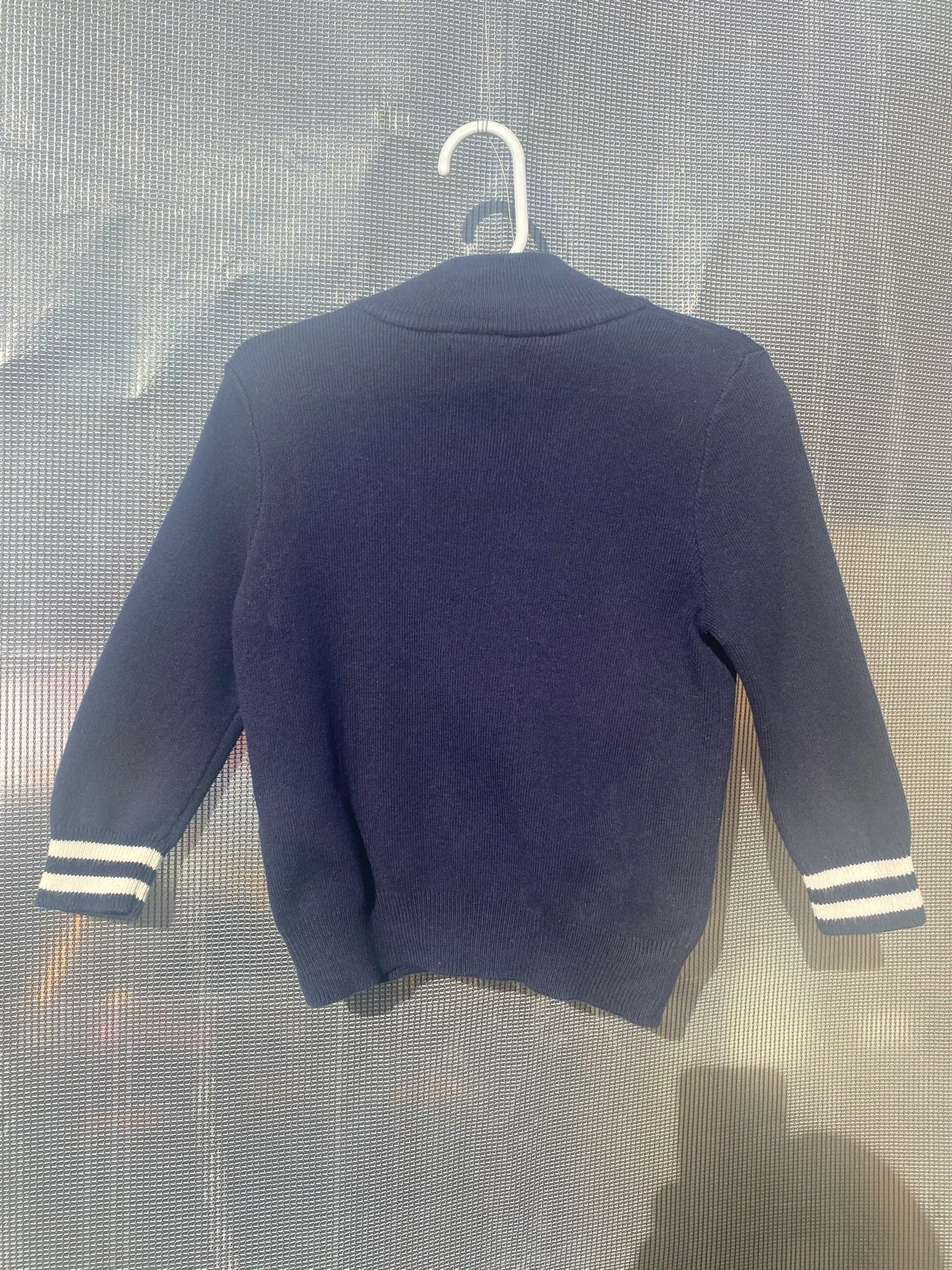 Polo Ralph Lauren Boys full zip knit jumper Navy logo mock neck 2-3 years – photo 5