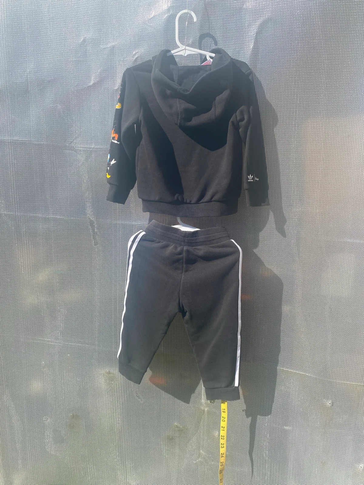 Disney black Adidas tracksuit size 12-18 months — photo 3