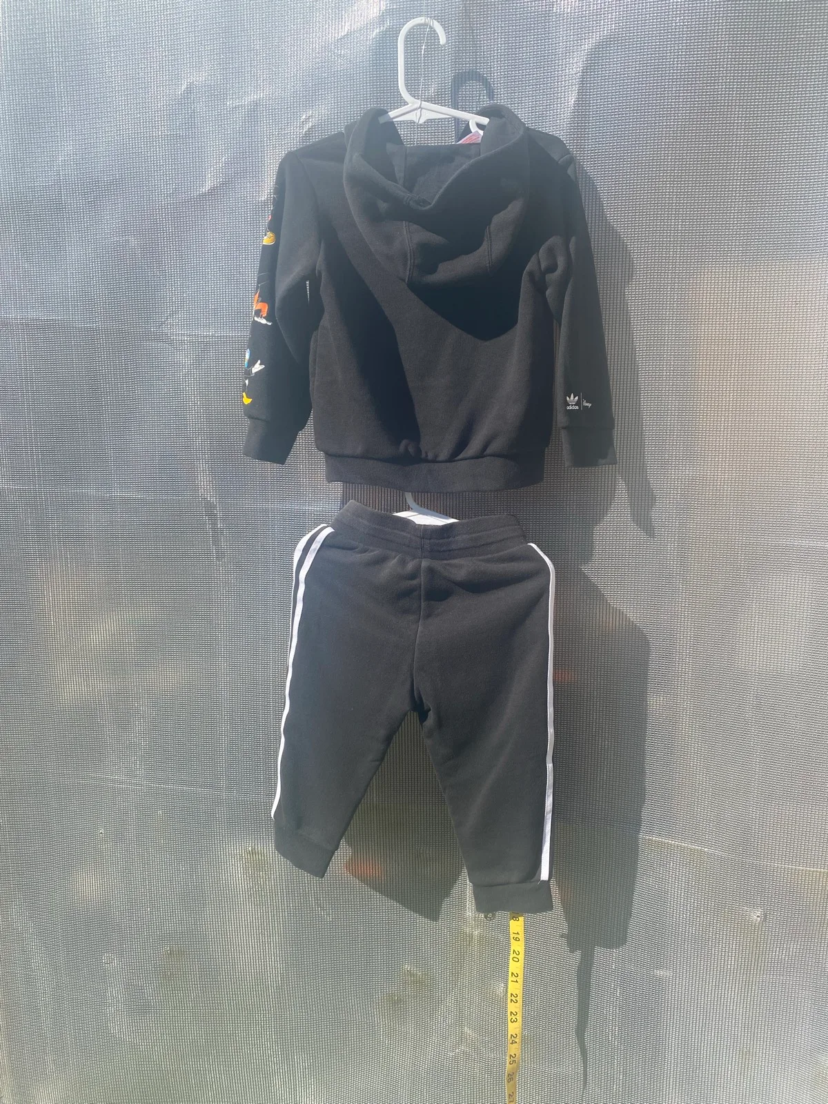 Disney black Adidas tracksuit size 12-18 months — photo 5