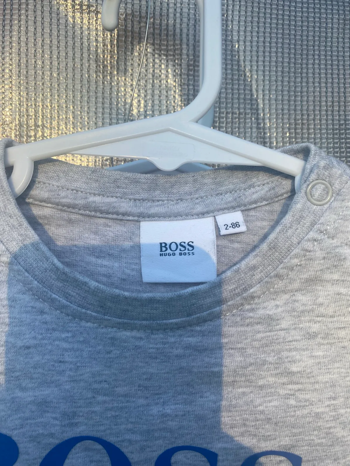 Boss Hugo long sleeve colour block logo crew neck t-shirt 2-3 years – photo 2