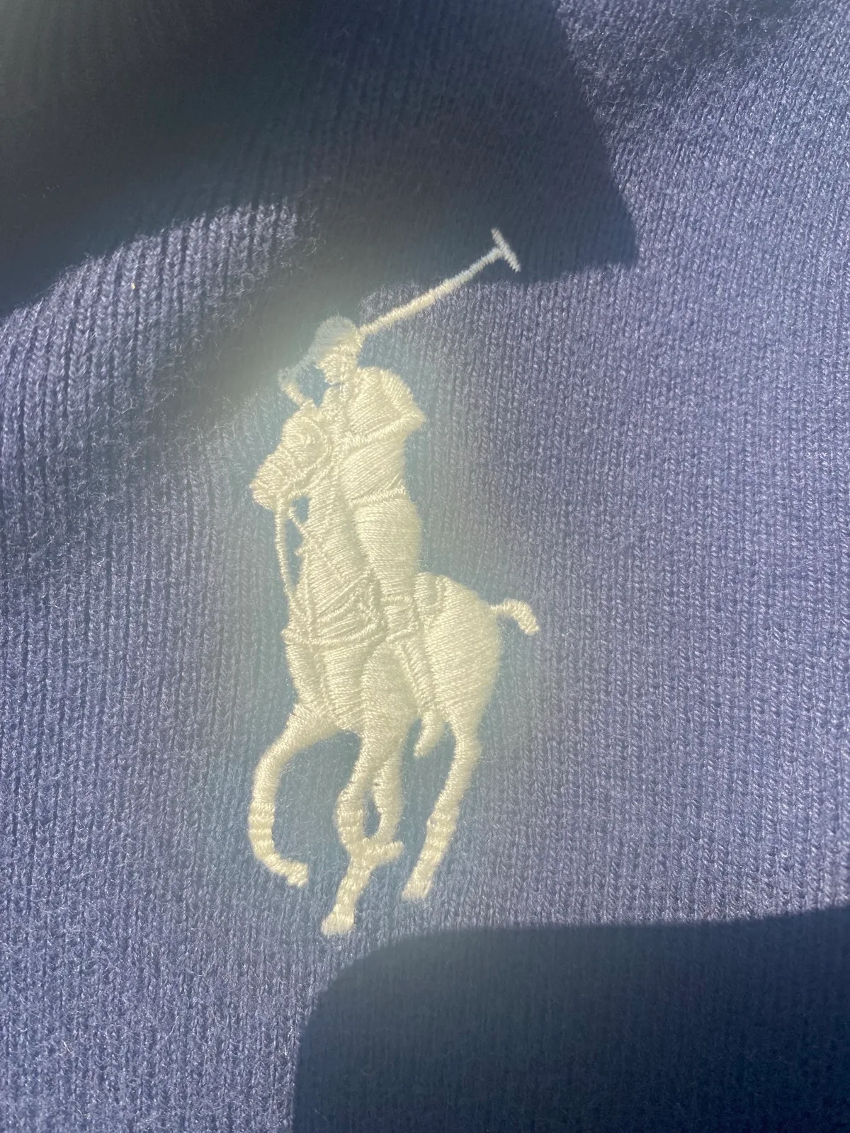 Polo Ralph Lauren Boys full zip knit jumper Navy logo mock neck 2-3 years – photo 4