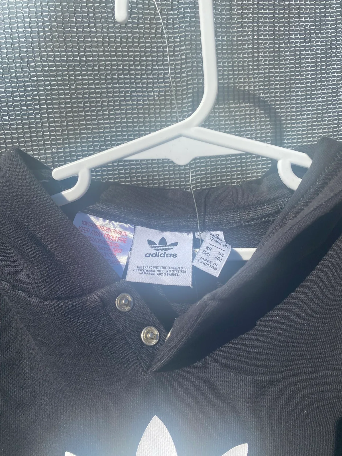 Adidas black tracksuit size 12-18 months — photo 4