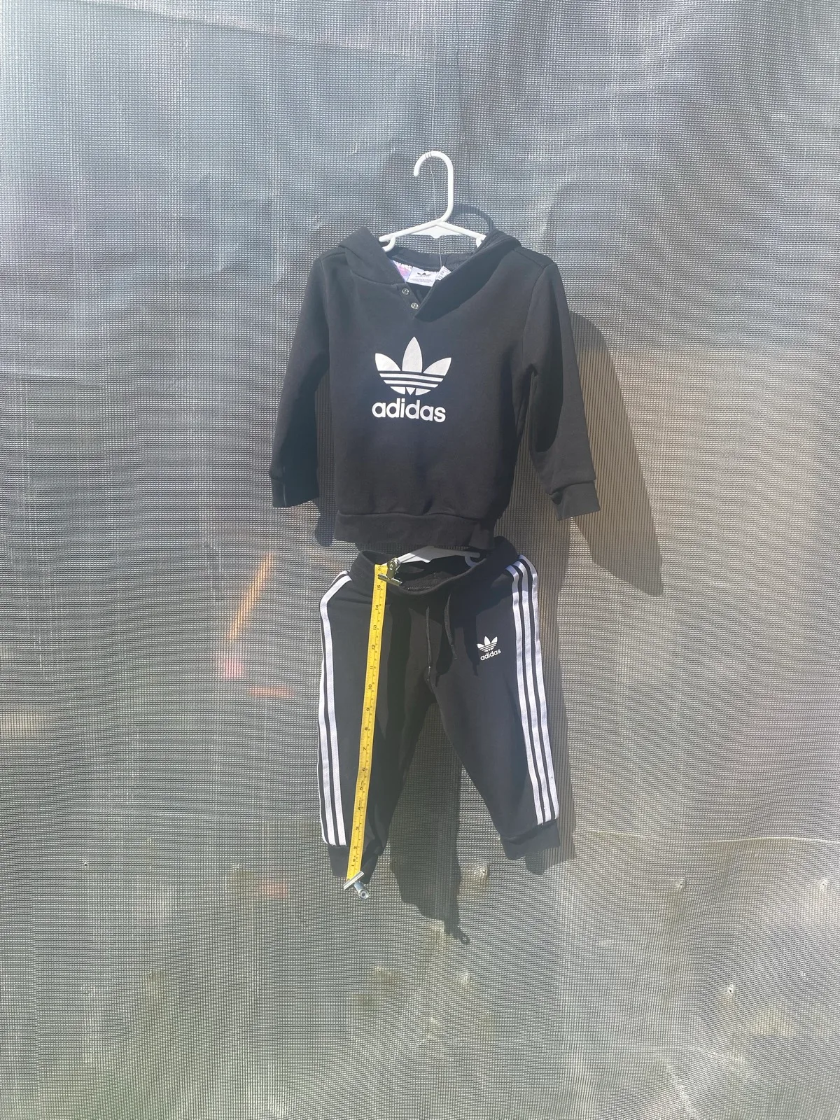 Adidas black tracksuit size 12-18 months — photo 2