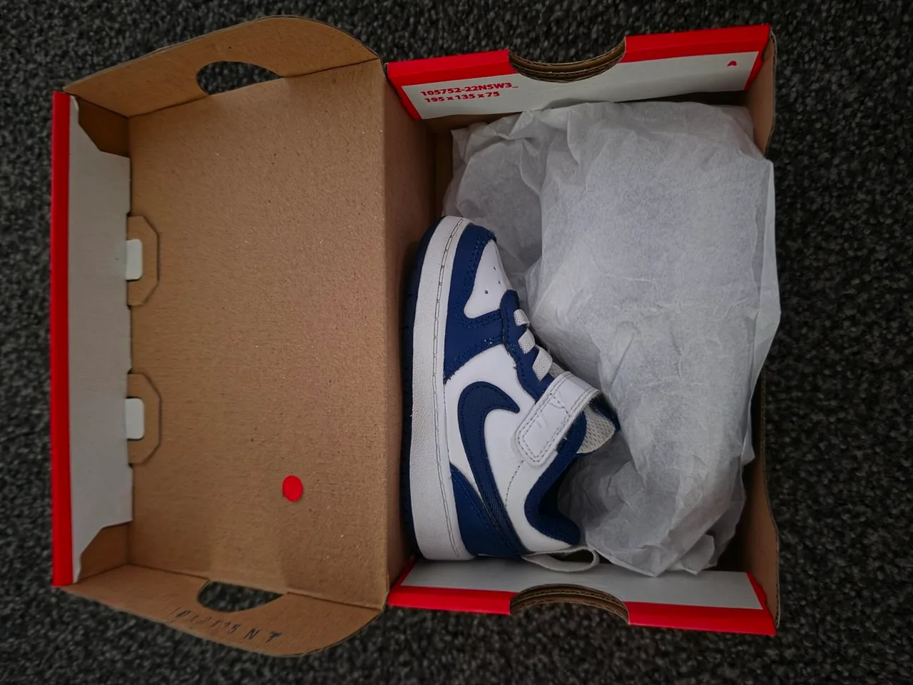 Nike Court Borough Low 2 TDV Kids Sneakers - Blue/White — photo 12