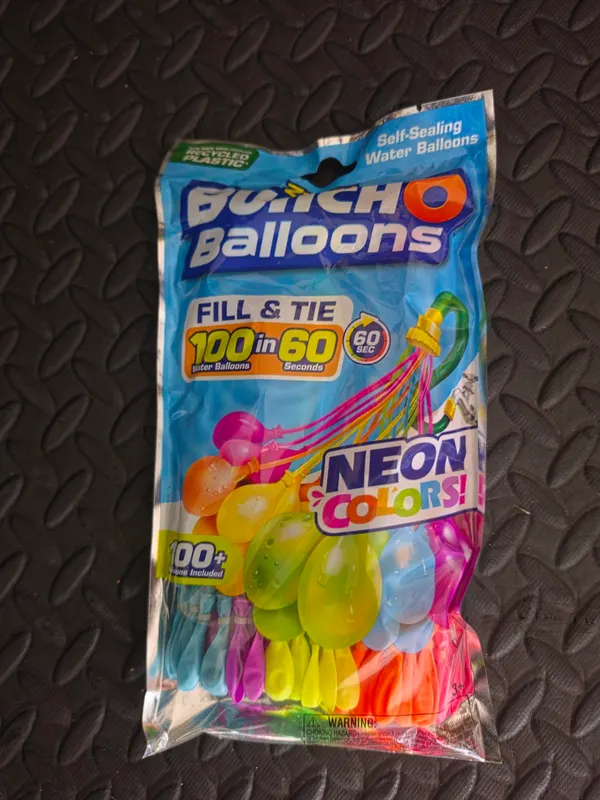 ZURU Bunch O Balloons Neon Colors 100+ Self-Sealing Water Balloons