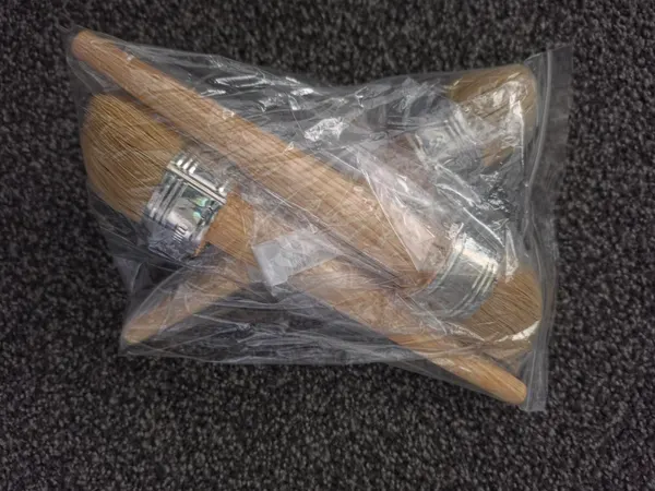 New 3-Piece Professional Grade Bristle Paint Brush Set with Wooden Handles