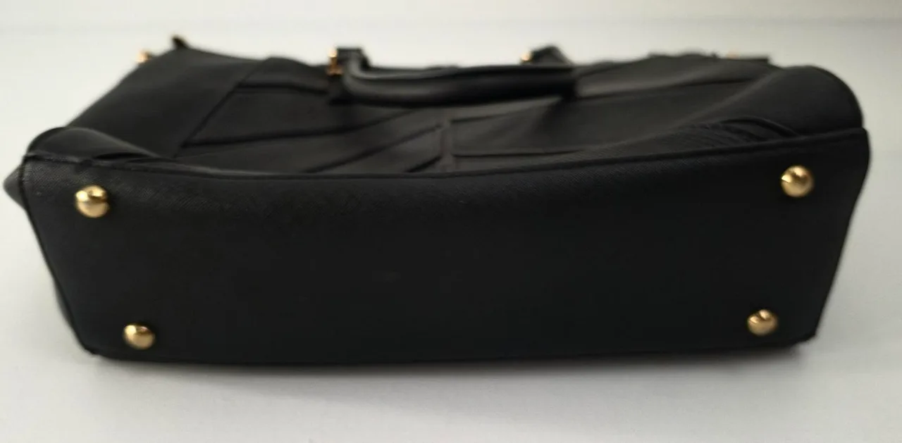 Colette by Colette Hayman Black Geometric Textured Tote Bag — photo 3