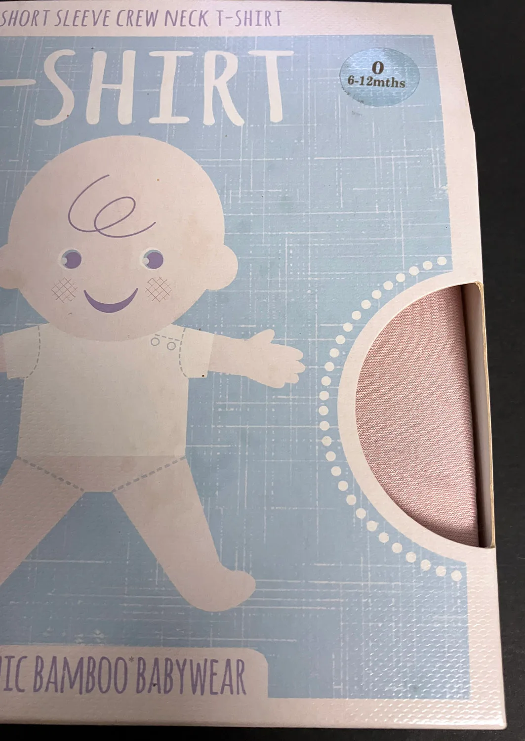 NEW Boody® Baby Short Sleeve Crew Neck T-shirt - Size 0 PINK RRP $22.95 — photo 3