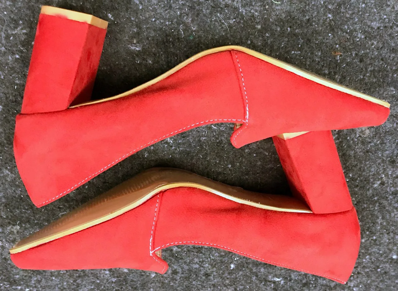 Brand New Red Suede Pumps 3" Heel AU8 / EU39 — photo 9