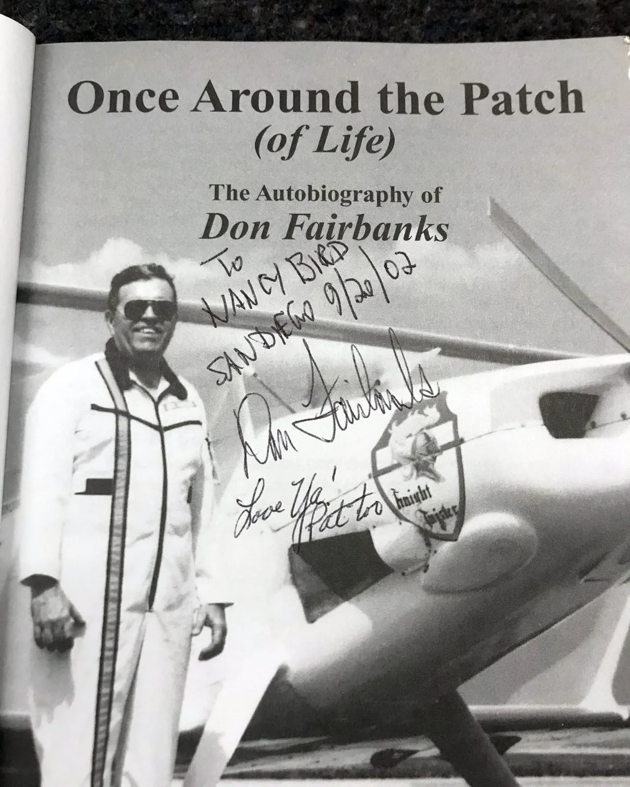 Aviation SIGNED 1st EDITION: "Once Around the Patch (of Life)" Don Fairbanks — photo 3