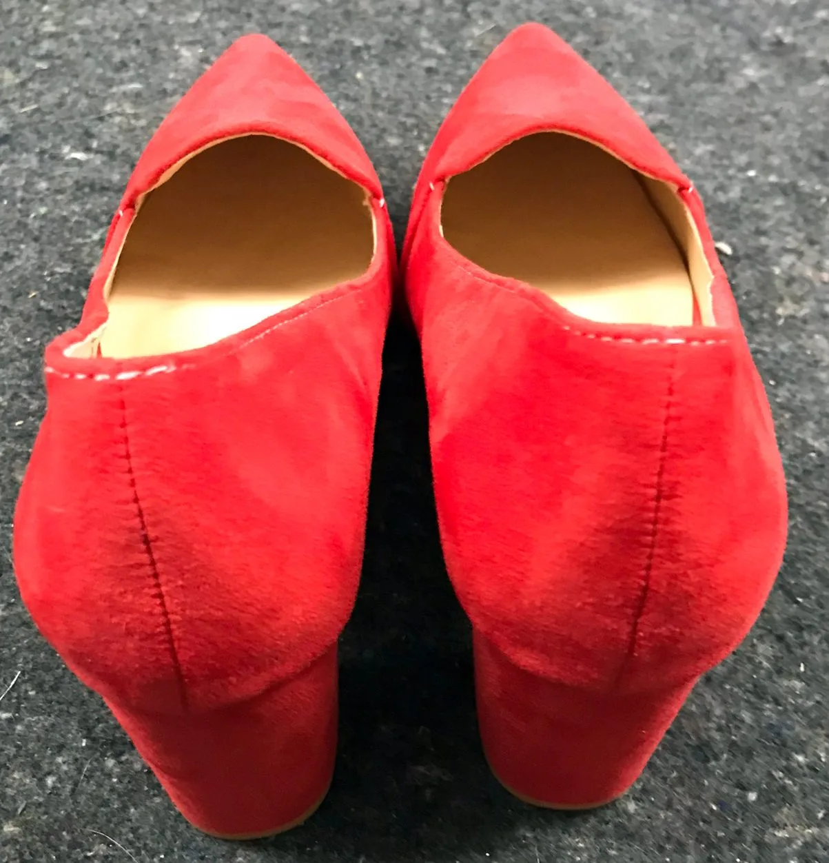 Brand New Red Suede Pumps 3" Heel AU8 / EU39 — photo 6