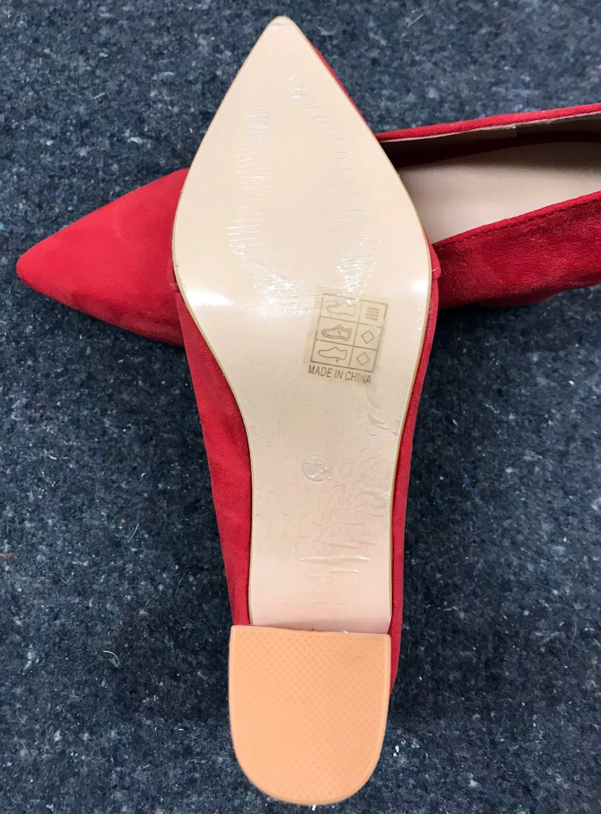 Brand New Red Suede Pumps 3" Heel AU8 / EU39 — photo 5