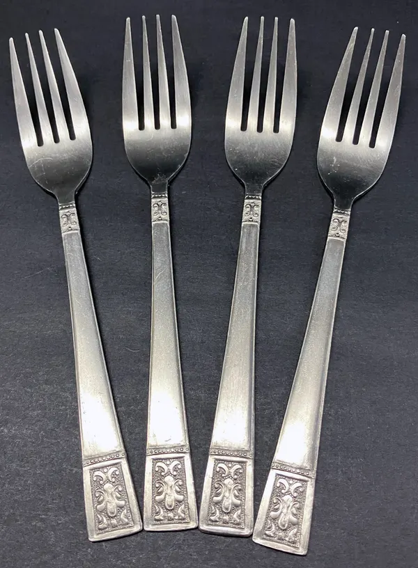 4 x Stainless Steel Dinner Forks (Made in Philippines)