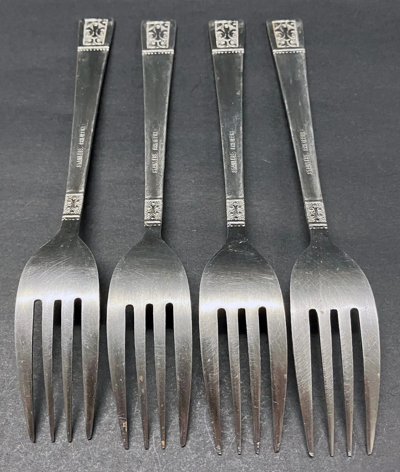 4 x Stainless Steel Dinner Forks (Made in Philippines) — photo 3