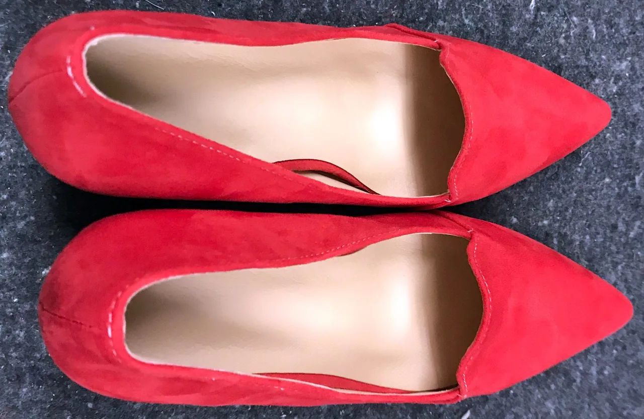 Brand New Red Suede Pumps 3" Heel AU8 / EU39 — photo 8