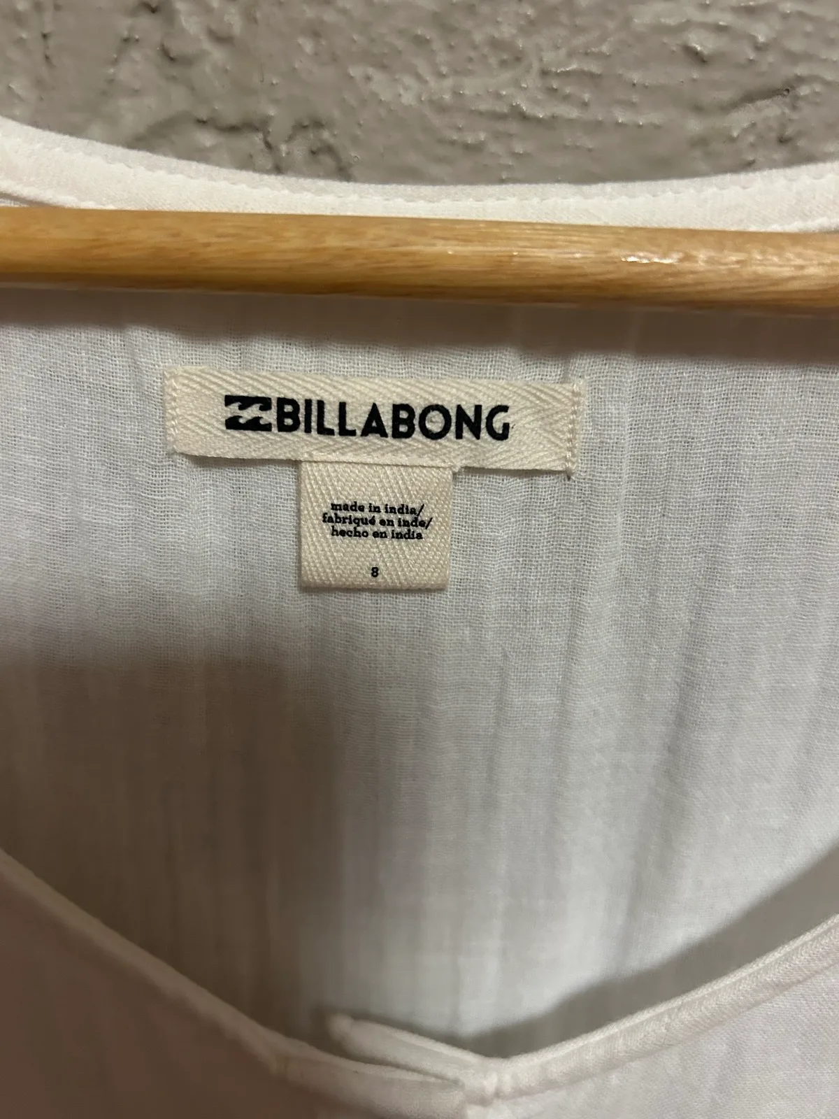Billabong white/cream longline playsuit — photo 2