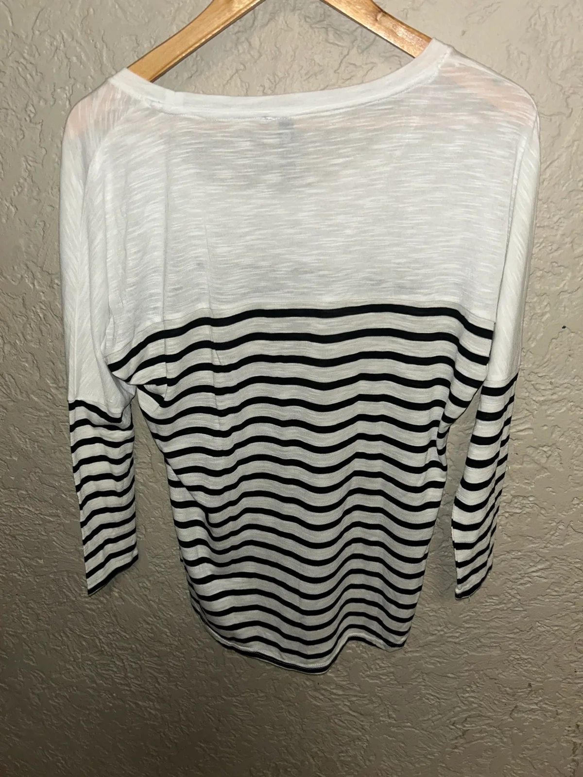 Cotton on white/black long sleeve top — photo 3