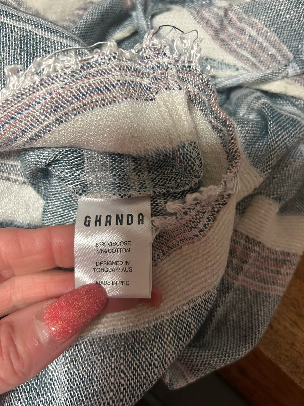 Ghanda blue/white striped woven playsuit – photo 7
