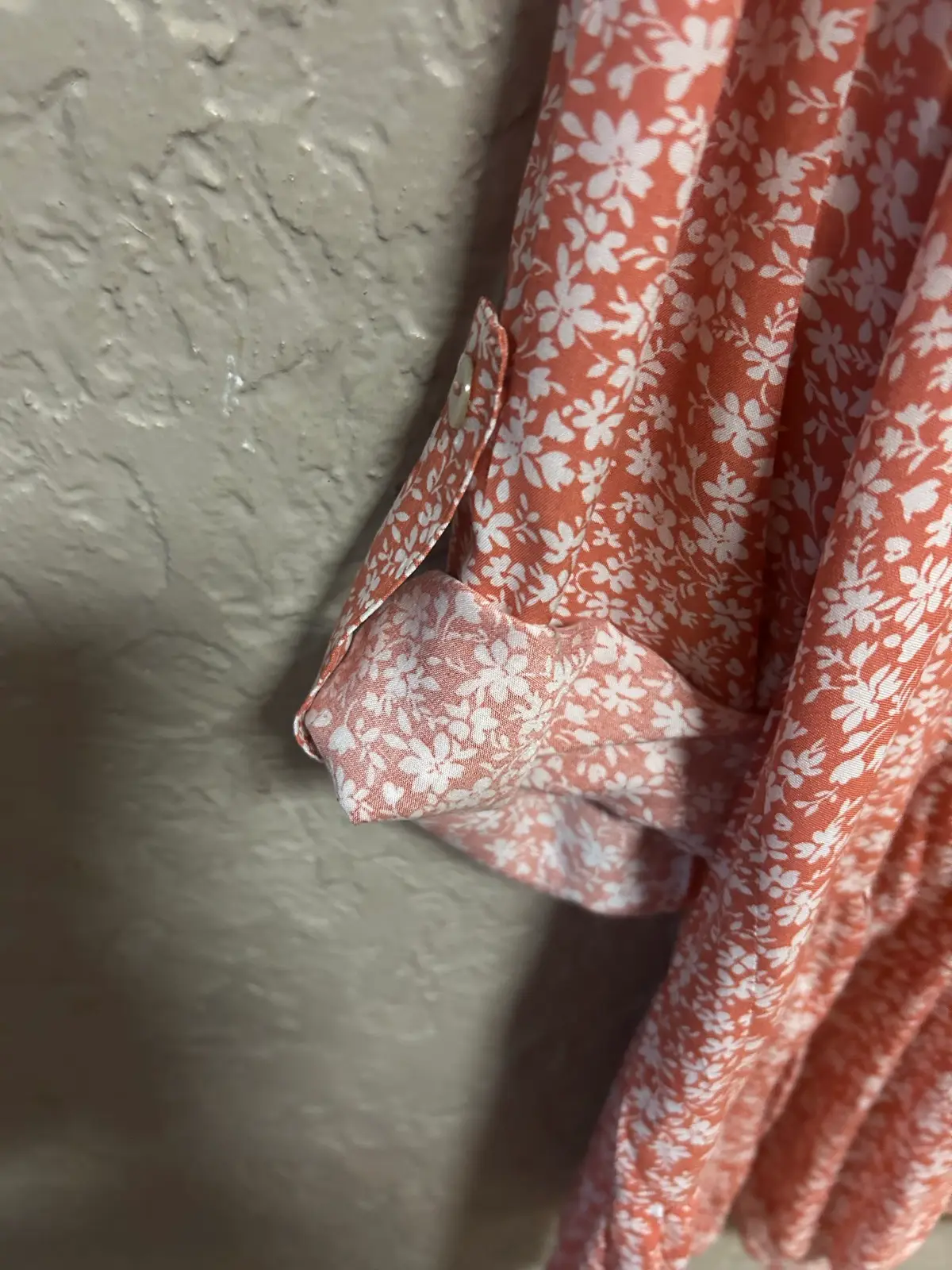 Threadz orange/white floral tunic blouse – photo 2
