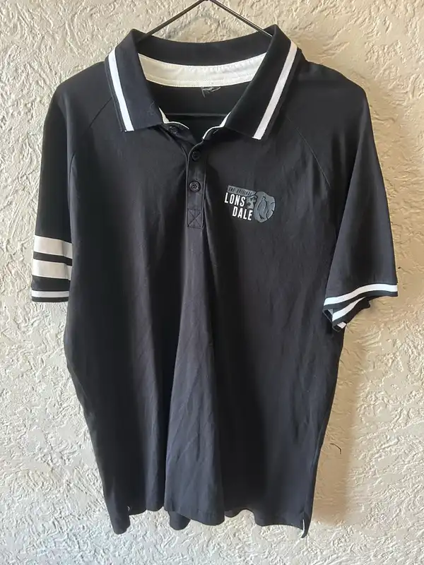 Men’s black Lonsdale polo shirt