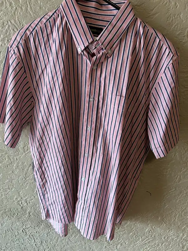 Jack smith pink/navy striped shirt