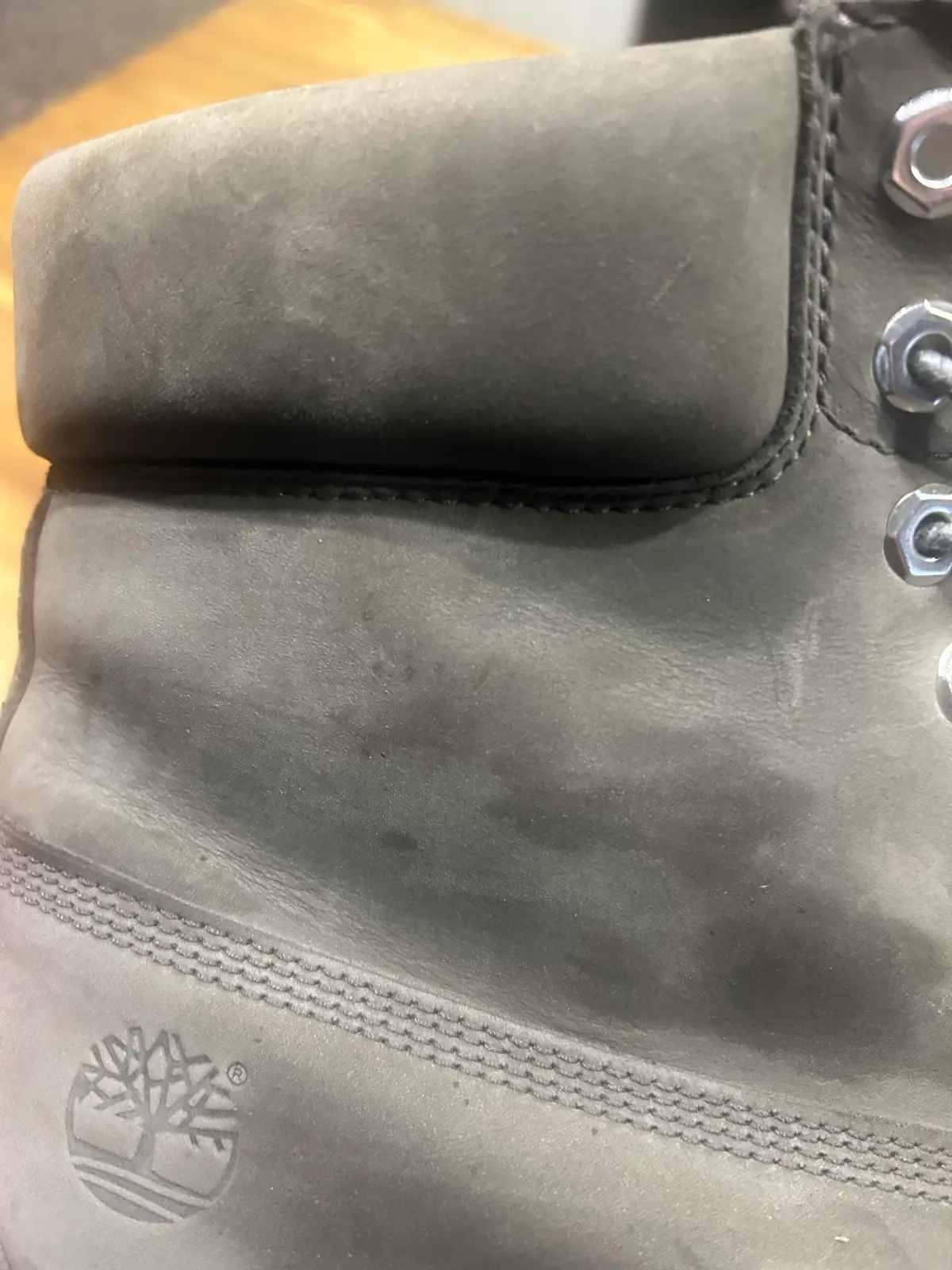 Men’s timberland grey leather boots – photo 8