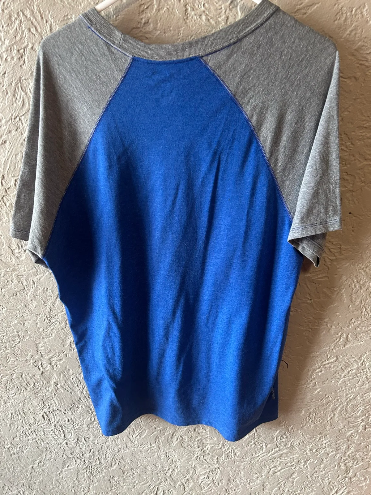 Men’s champion blue/grey raglan tee – photo 3