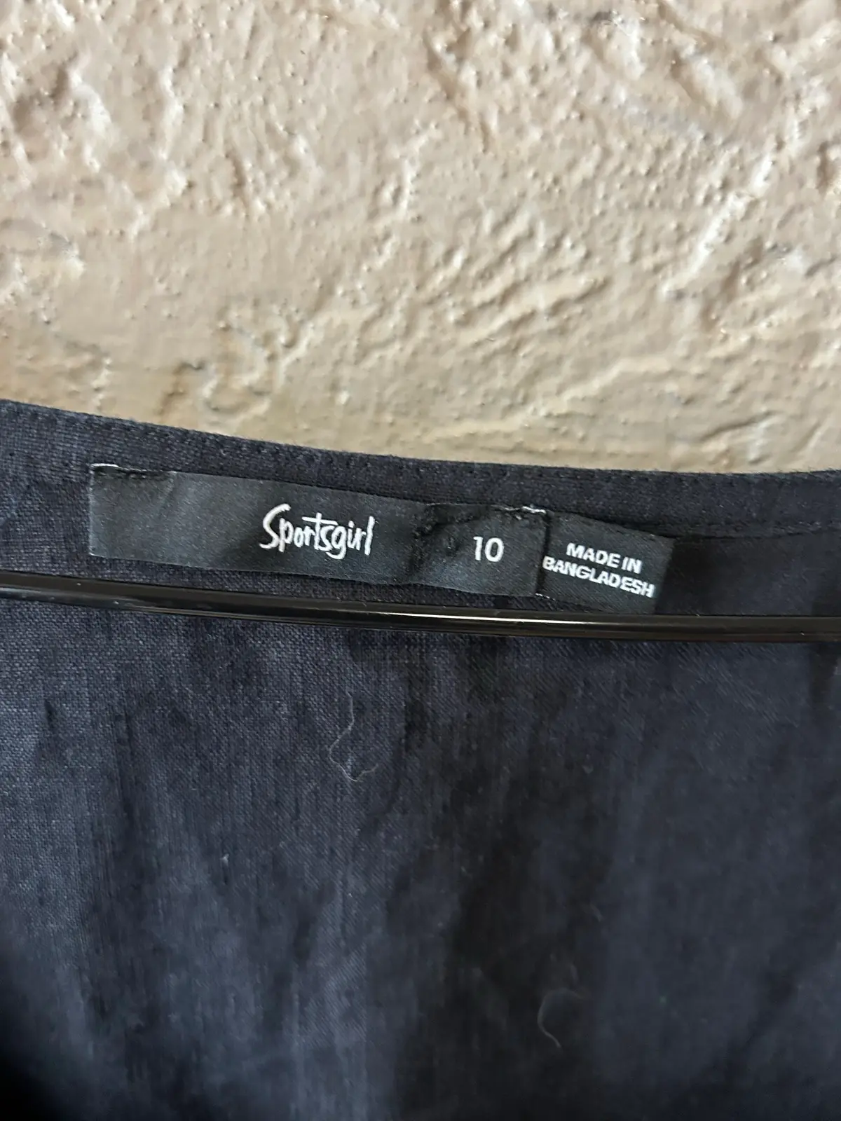Sportsgirl black linen square neck blouse – photo 4