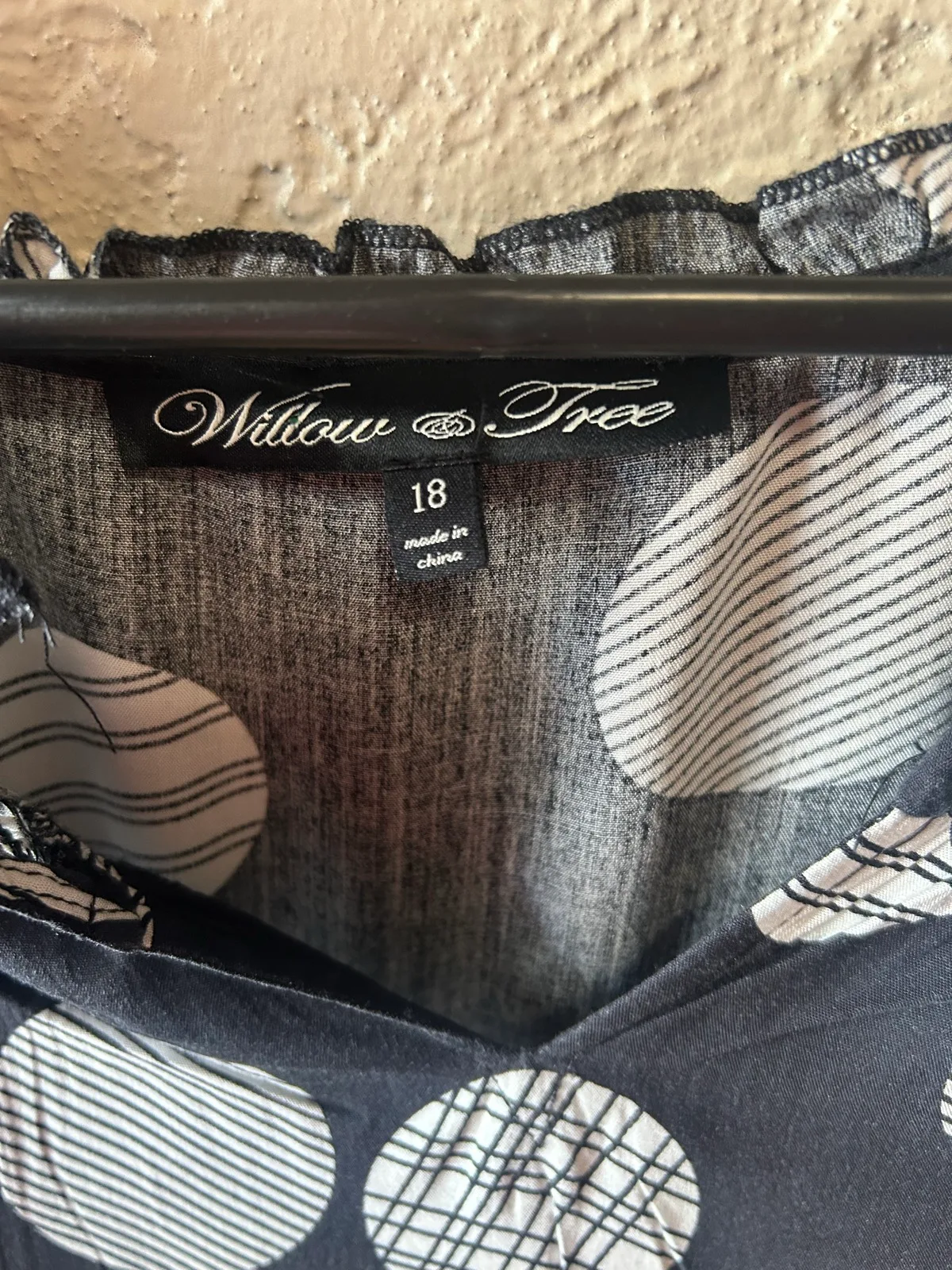 Willow and tree black with white polka dots top – photo 3