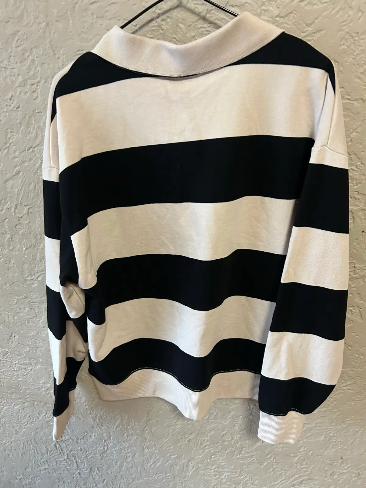 Sussan black/cream striped polo jumper – photo 4