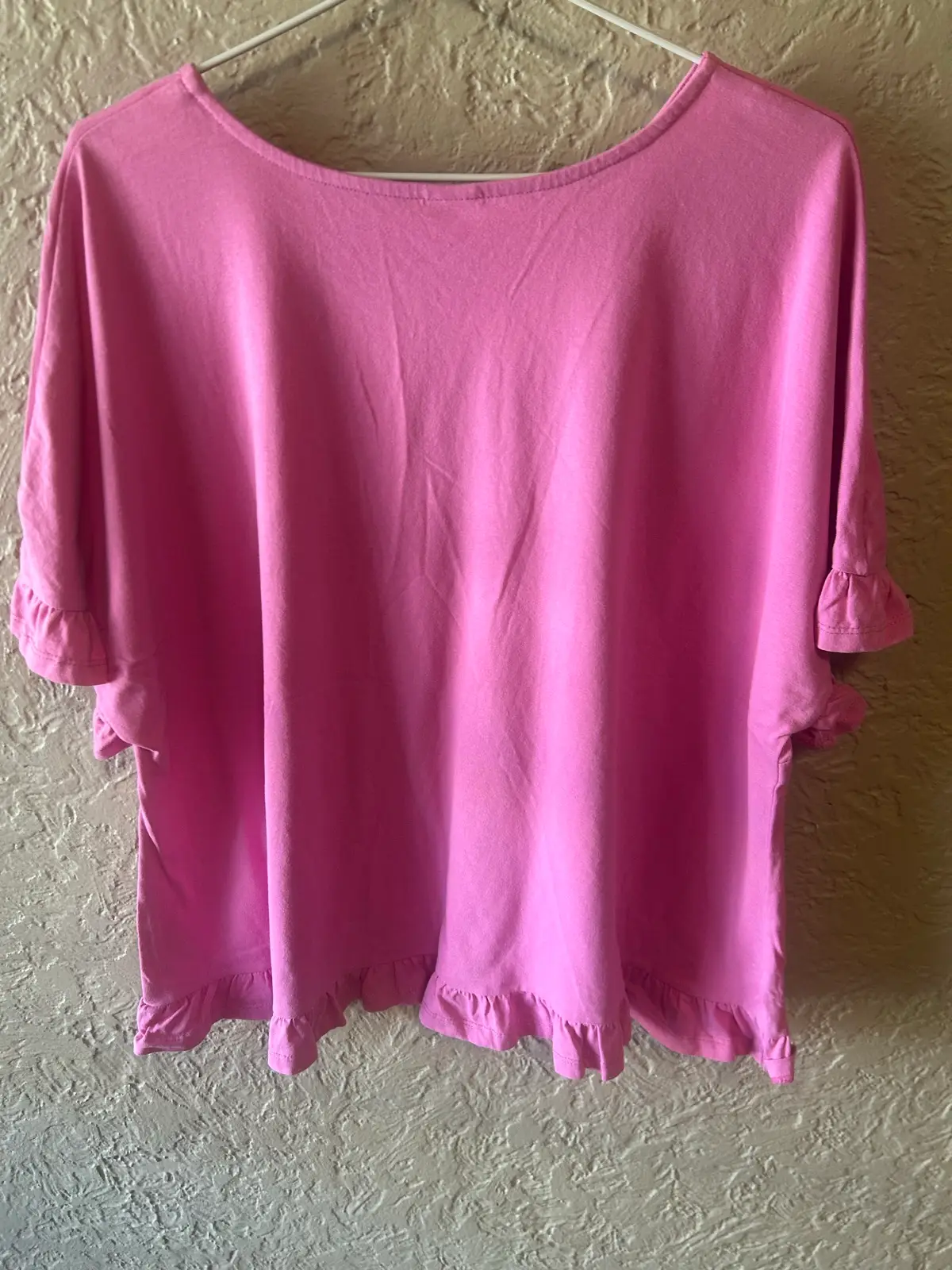 Anko pink ruffled hem top – photo 4
