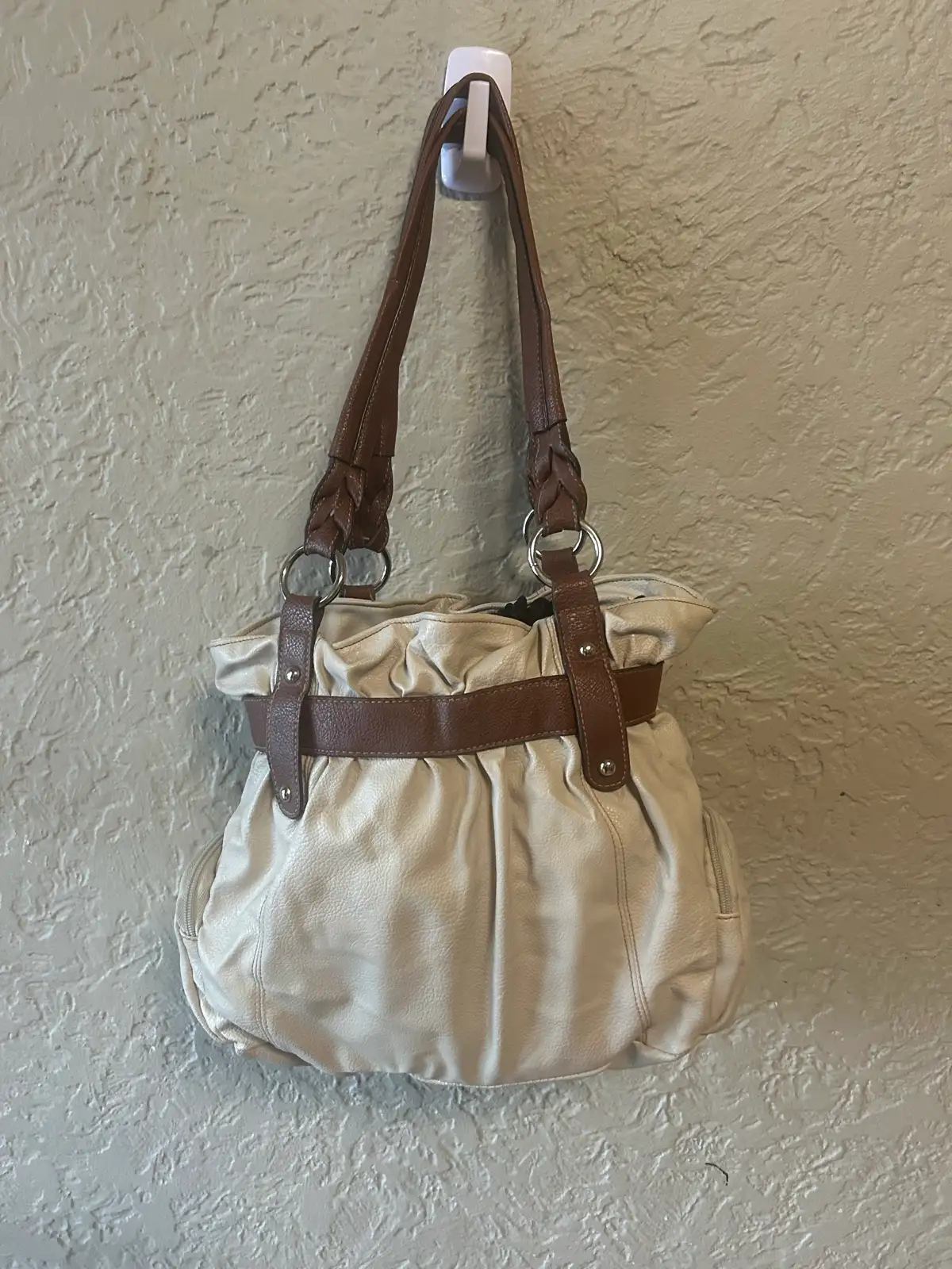 Cream rosetti shoulder bag – photo 5